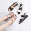 Summer Shoes for Women Fashion Wedges Casaul PVC Soft Sandals 36-40 Platform Shoes Open Toe Round Head Non-slip Sandals