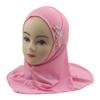Easy To Wear Girls Instant Hijab Scarf Muslim Hijabs Handmade Flower Amira Lovely Flower Headscarf Turban for 2-6 Years Kids