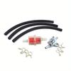 6MM Motorcycle Dirt Bike ATV Scooter Fuel Tank Petcock Valves On/Off Switch+Inner Fuel Filter Gasoline + Petrol Fuel Line Hose T Fuel System 2
