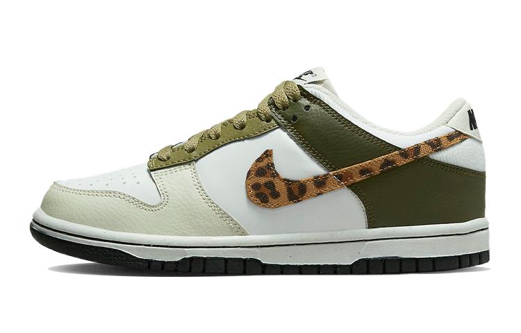 Nike Dunk Low Оливковый Леопард GS DX9282-100