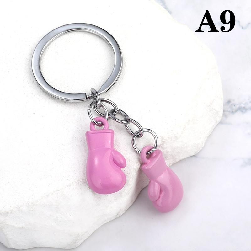 Уникальные боксерские перчатки брелок имитация фитнес-оборудования кулон персонализированный брелок для мужчин женщин пара автомобильные ключи кулон