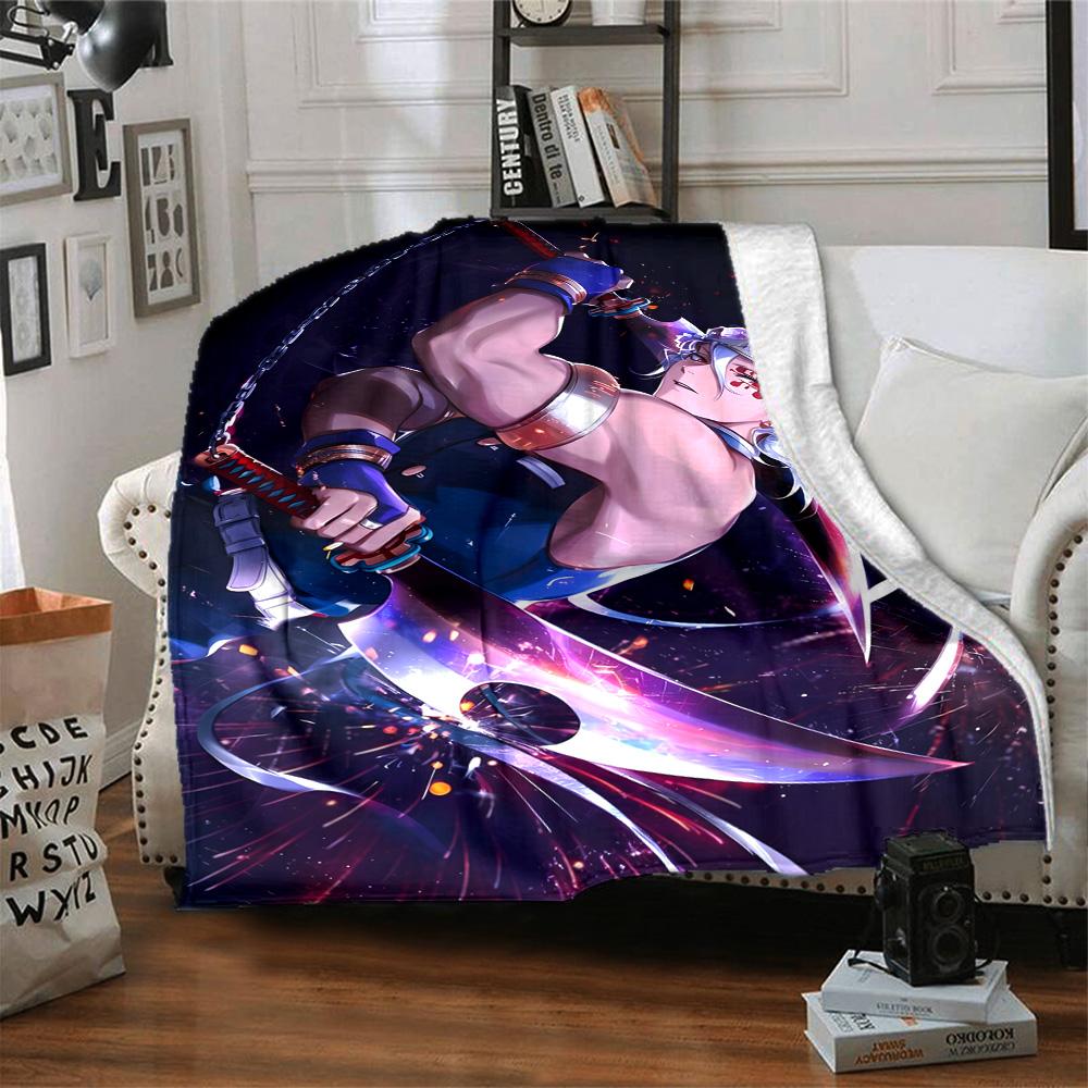 1pc Uzui Tengen Blanket, Gift, for Men and Women, Soft Blanket, Good for Sofa Bed Couch Travel, Lightweight Flannel Blanket