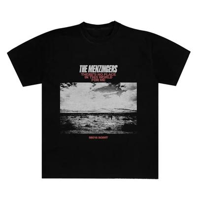 Мужская черная футболка The Menzingers Хлопок Полный размер Унисекс S-5XL RD420 Унисекс Футболка