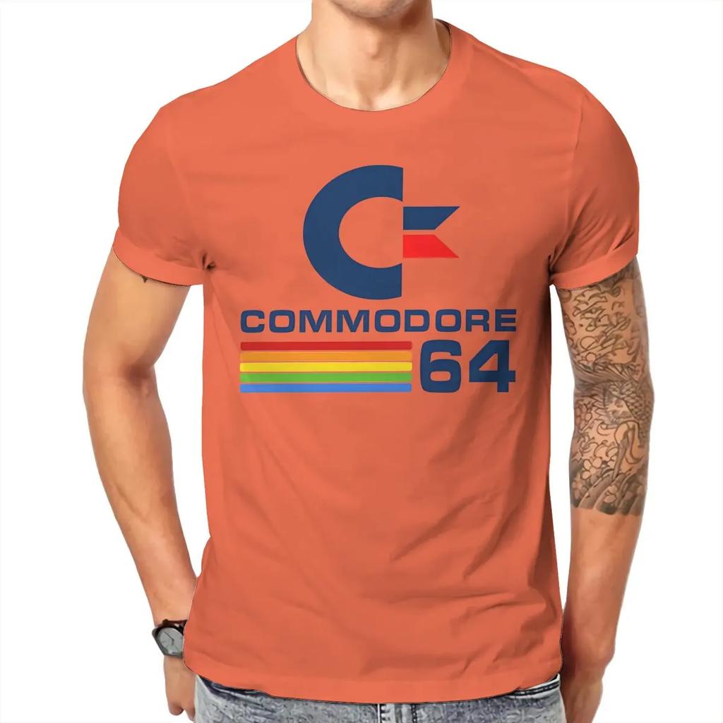Мужская футболка Commodore 64 летняя одежда полиэстер футболка с круглым вырезом