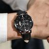Мужские часы 2024 Элитный бренд Мужские военные спортивные кожаные кварцевые наручные часы Мужские повседневные часы с календарем и датой