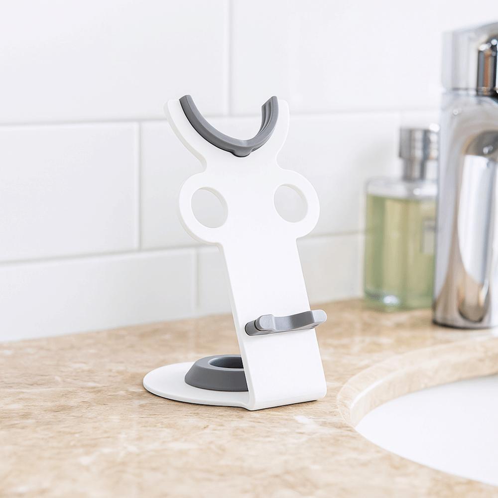 Punch Free Hair Dryer Holder Metal Desktop Magnetic Holder Hair Dryer Accessories