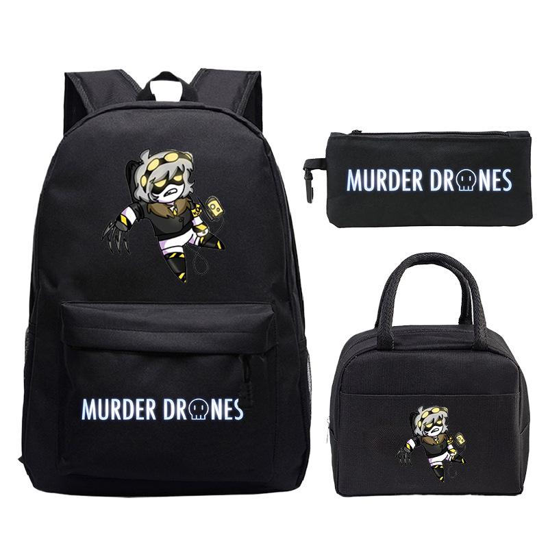 Drones Cartoon Printed Children'S Backpack Set Student School Bag Lunch Bag Casual Pencil Bag