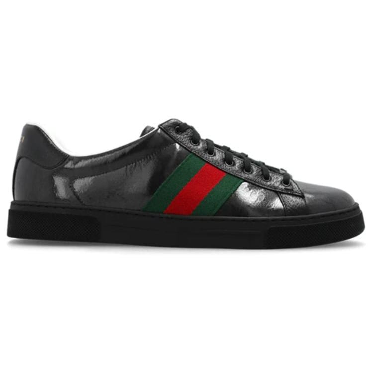 Gucci Ace 'GG Crystal Canvas - Черный' 760775 FACRF 1163