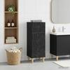 Bathroom Storage Cabinet DELFT Black 30 x 31 x 80 cm