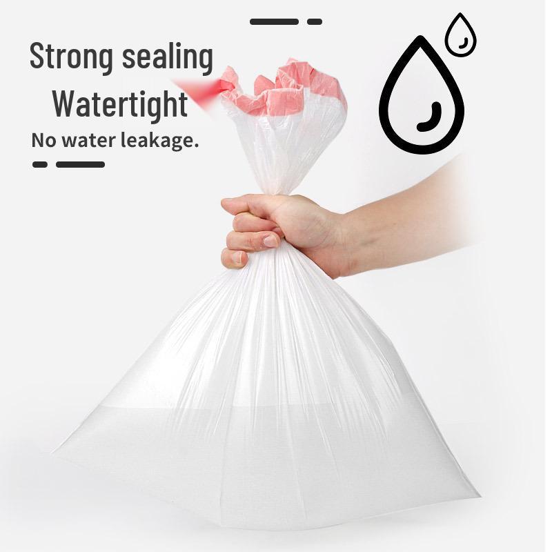 Thickened Kitchen Drawstring Trash Bags - Household Disposable and Handle-Style