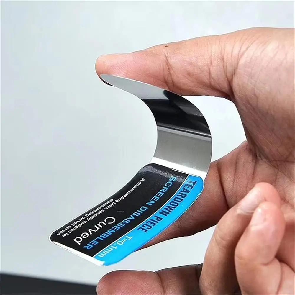 Сталь Металл Мобильный Телефон Изогнутый ЖК-Экран Spudger Открытие Инструменты для монтировки Ультратонкий Гибкий Инструмент Для Разборки Мобильного Телефона