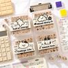 36pcs Set Acrylic Box Wood Stamps Set Daily Life Themed Mini Wooden Stamps  Scrapbooking Decor