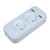 2 Plug German Power Strip 2 USB Socket 5V 2A Russia Ukraine Kazakh European Standard