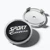 4pcs Black Silver Sport Edition Logo Badge Emblem Car Wheel Center Caps 75MM 70MM Wheels Hub Cap Rim Hubcaps Cover Accessories