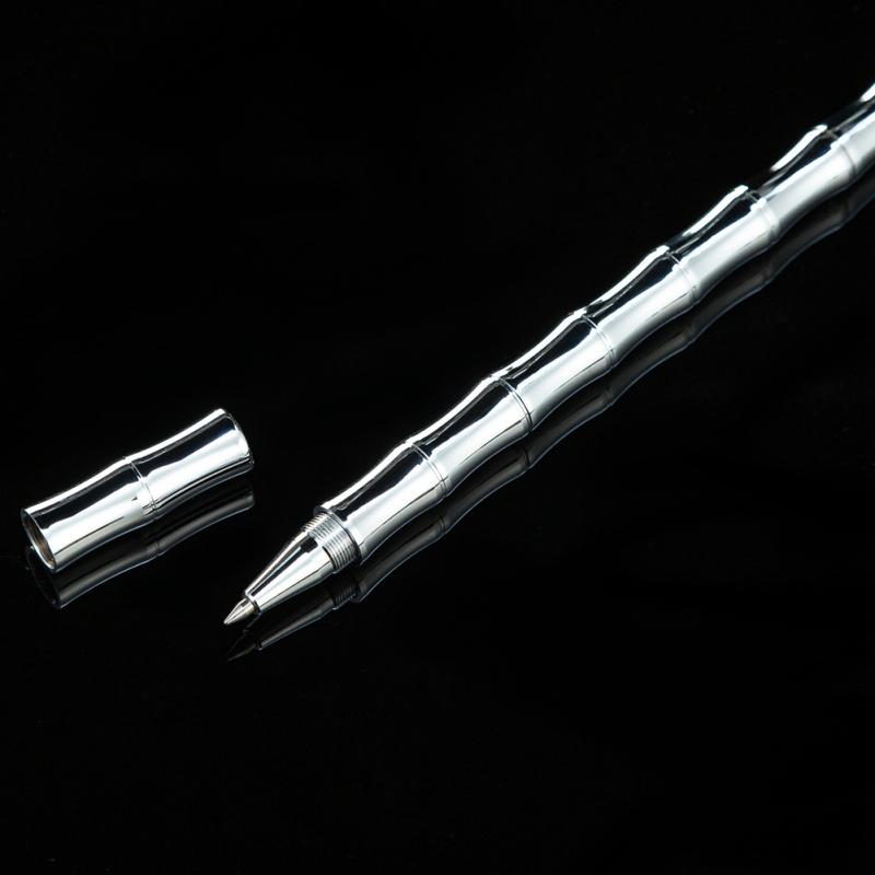 Новый! 0,5 мм латунная деловая ручка для подписи, однотонная бамбуковая ручка для подарков, ручка-роллер, студенческие канцелярские принадлежности, офис