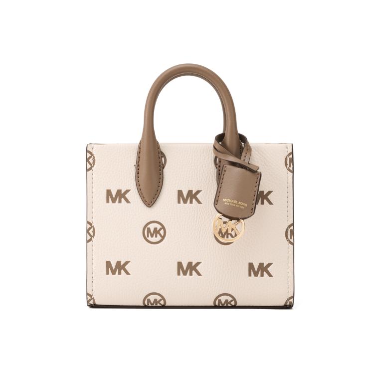 Michael Kors MK Mirella Logo Embossed Adjustable Shoulder Strap Zipper Closure Tote Bag Women tote bags 35R4G7ZC0T-2605