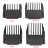 4Pcs Universal Cut Clipper Limit Comb Guide Attachment Size Barber Replacement (3Mm,6Mm,9Mm,12Mm)