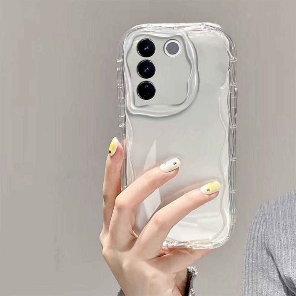 Fashion Solid Color Cream Case For Samsung Galaxy A55 A35 A15 A05S A54 A34 A24 A14 A04S A53 A33 A23 A13 A52 A71 A51 A50 A30 Soft Clear TPU Phone Case