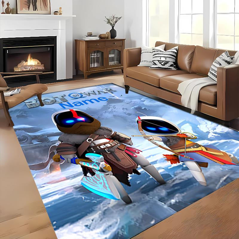 Custom personalization Astro Bot Area Rug - Perfect For Kitchen, Bathroom,Laundry Room Decor Large Size Available,Gift All Seasons