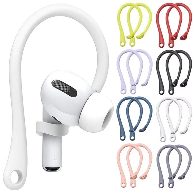 Силиконовый заушный крючок для Bluetooth-наушников для AirPods 1 2 3 4 Pro Earpods петля зажим гарнитура ушной крючок сменный аксессуар для наушников