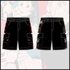Boys Anime Graphic Shorts Casual Loose Fit Cotton Blend Cargo Pants Teens