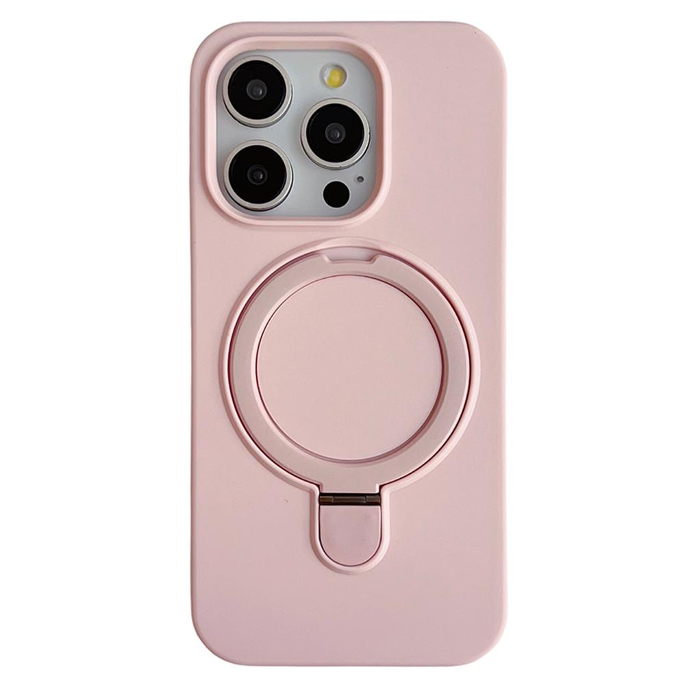 Для iPhone 15 Pro Чехол Совместимый с MagSafe Силиконовая Задняя Крышка для Телефона с Подставкой
