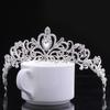 Классические свадебные аксессуары для волос, корейская мода невесты со стразами, большая свадебная тиара с короной