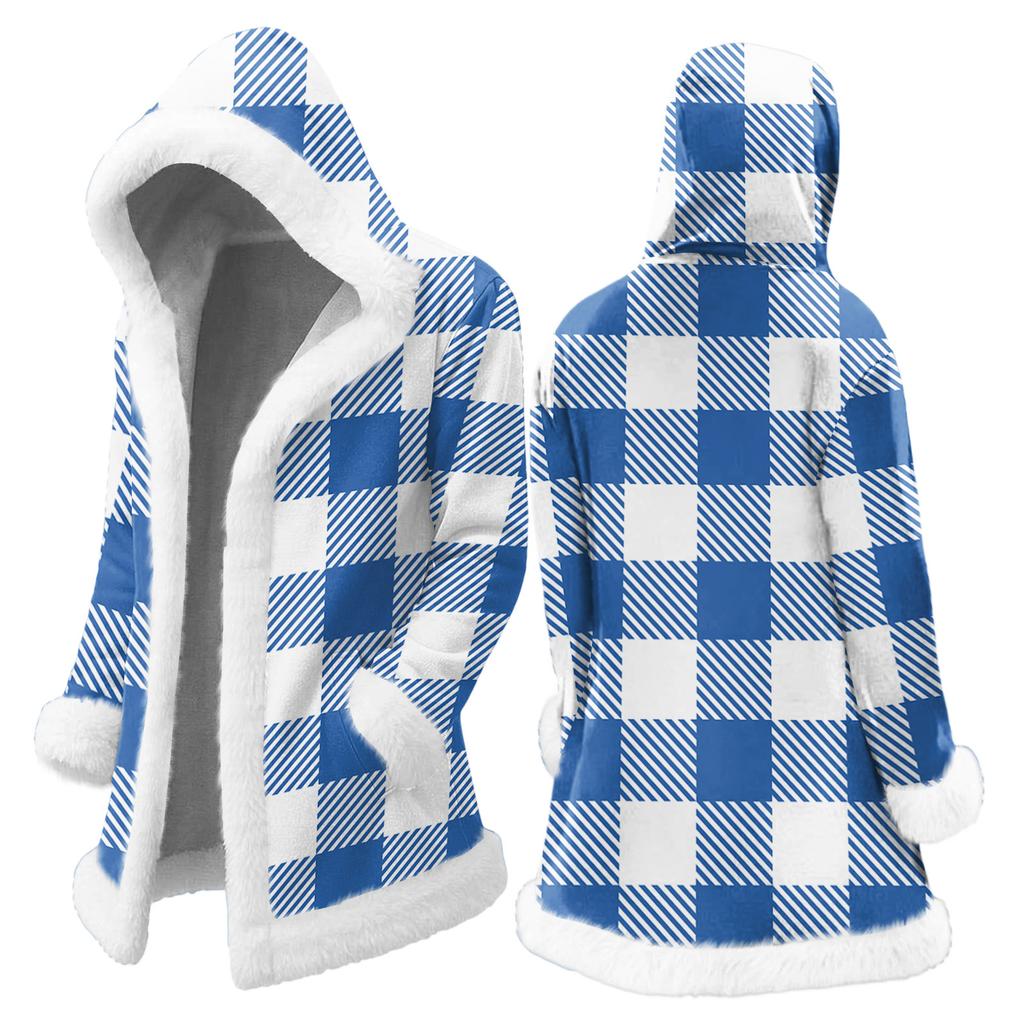 Мужской кардиган с капюшоном, длинное пальто для сохранения тепла