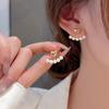 2022 New Korean Metal Stud Earrings Jewelry Trendy Fresh Lovely Sweet Crystal Geometric Earring For Women Girls Fashion Jewelry MIT