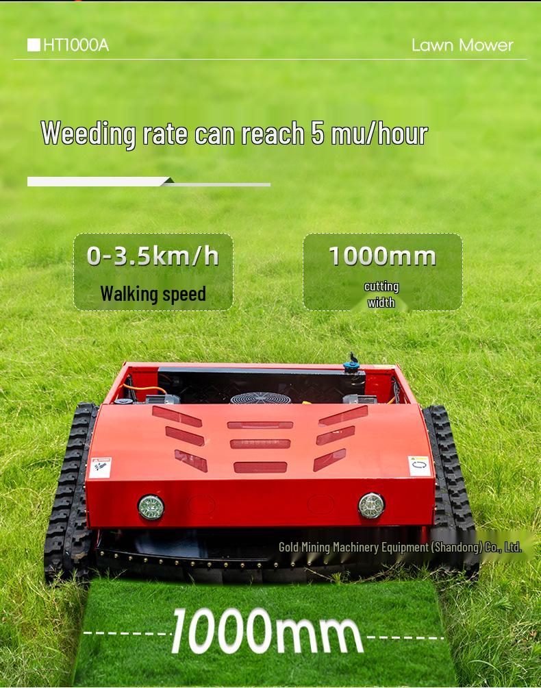 All-Terrain Hybrid Lawn Mower & Grass Trimmer with Remote Control