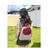 Plaid Backpack Student Backpack Outdoor Large Capacity Backpack