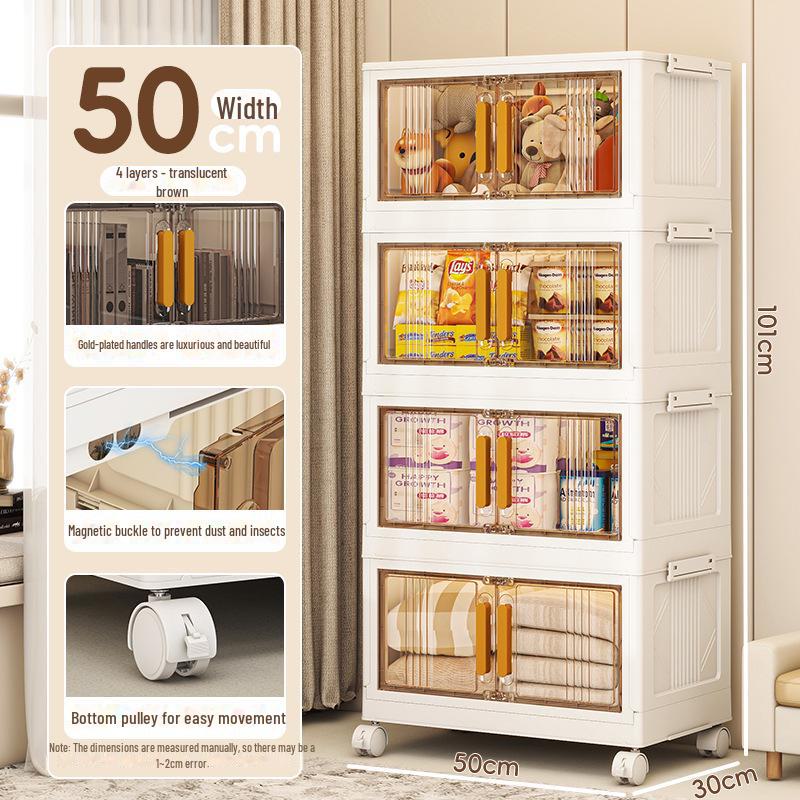 Складной шкаф большой вместимости с магнитными дверцами для детского гардероба или кухонного хранения