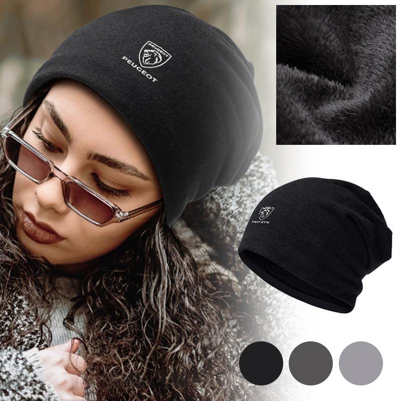 Soft Cotton Beanie Hat Autumn Spring Slouchy Skullcap For Peugeot 408 4008 308 3008 n Rifter 5008 508 2008 208 RCZ 407 Stickers