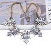 Fashion Trend Alloy Diamond-Encrusted Rhinestone Exaggerated Necklace Necklace Jewelry Super Flash Temperament Jewelry