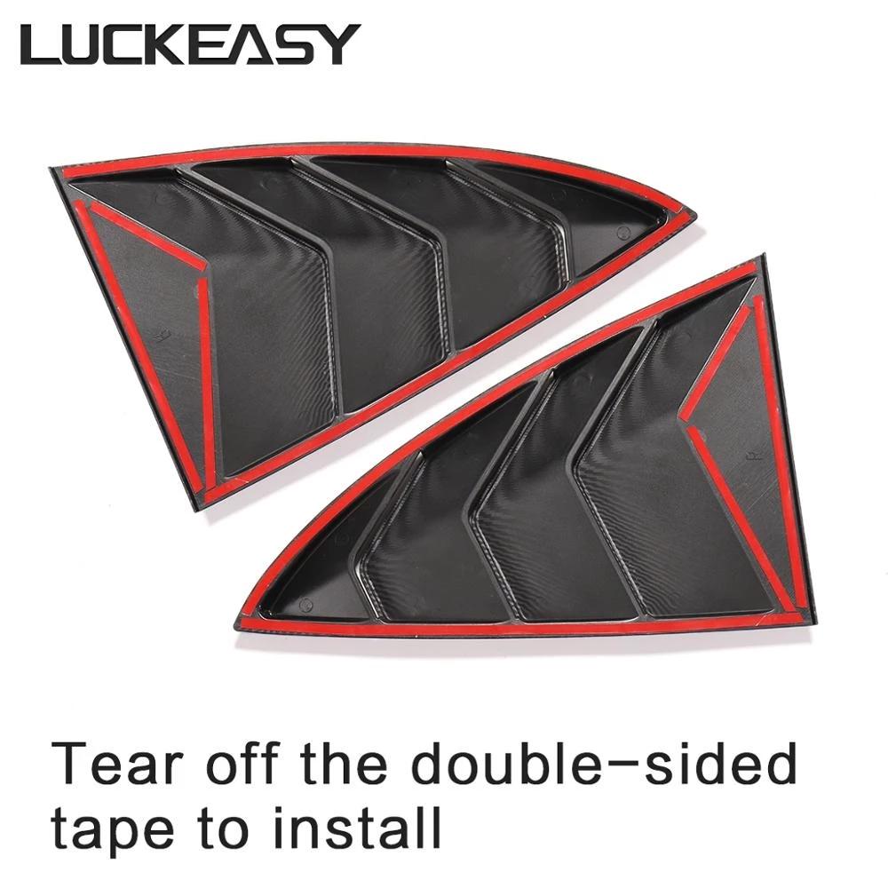 LUCKEASY автомобильные жалюзи треугольные окна для Tesla Model 3 Model3 2023 модифицированные ставни задней двери украшения экстерьера