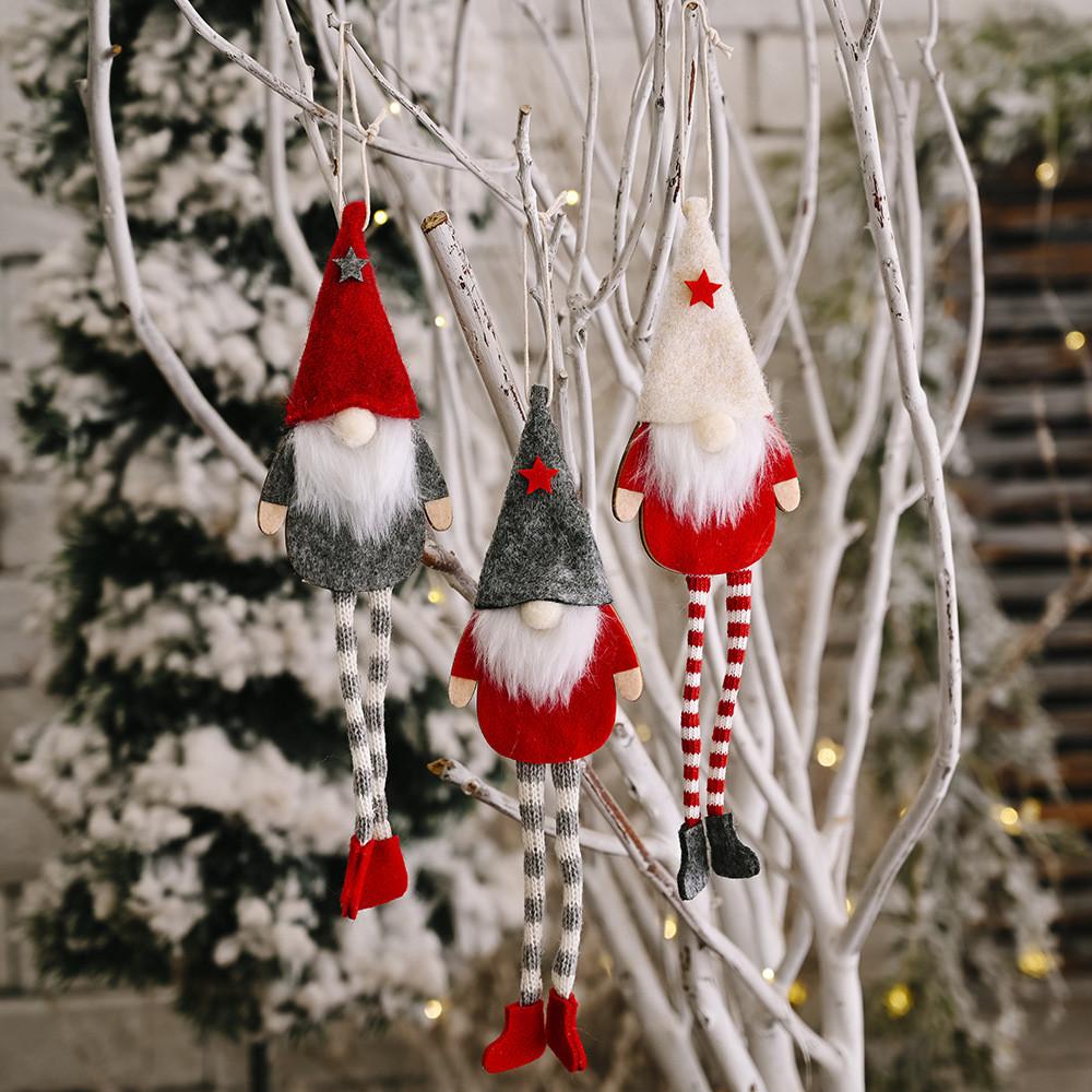 Plush Enchanting Forest Gnome Hanging Decoration For Delightful Celebrations Christmas