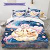 Pokemon Pikachu Pattern Bedding Quilt Set Quilt Cover Pillowcase Home Decoration Birthday Gift (1 * duvet cover + 2 * pillowcase, without core)