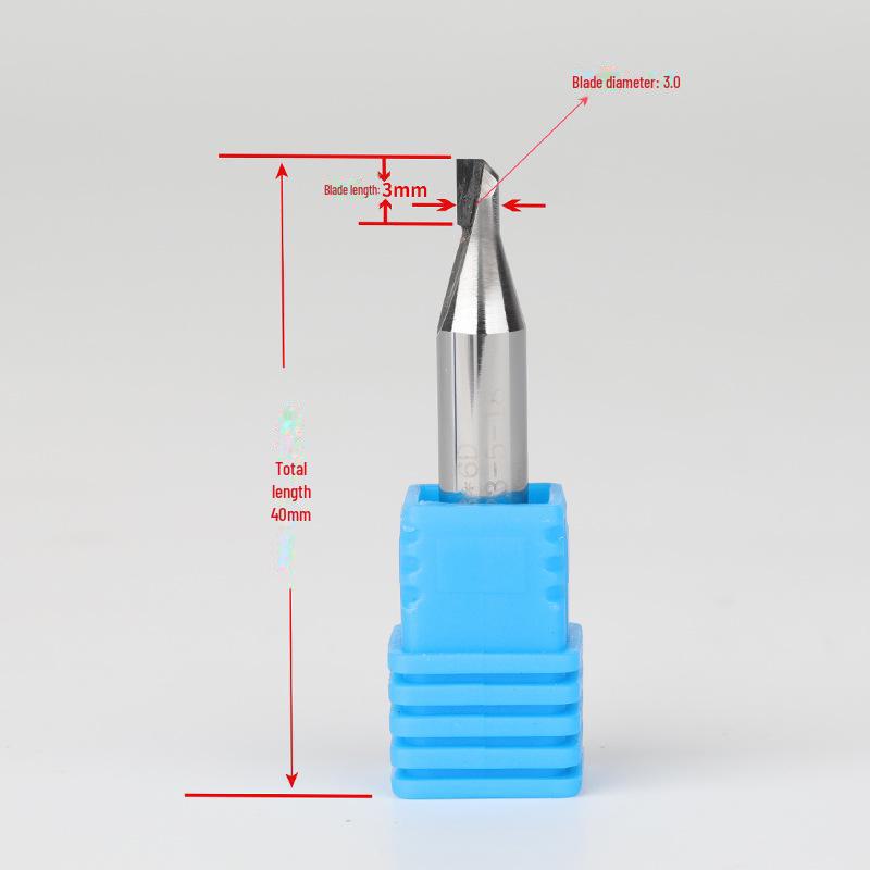 "Фреза PCD с одним лезвием, твердосплавная, для ЧПУ": 2x3x6D, 3x3x6D, 2.5x6x6D"