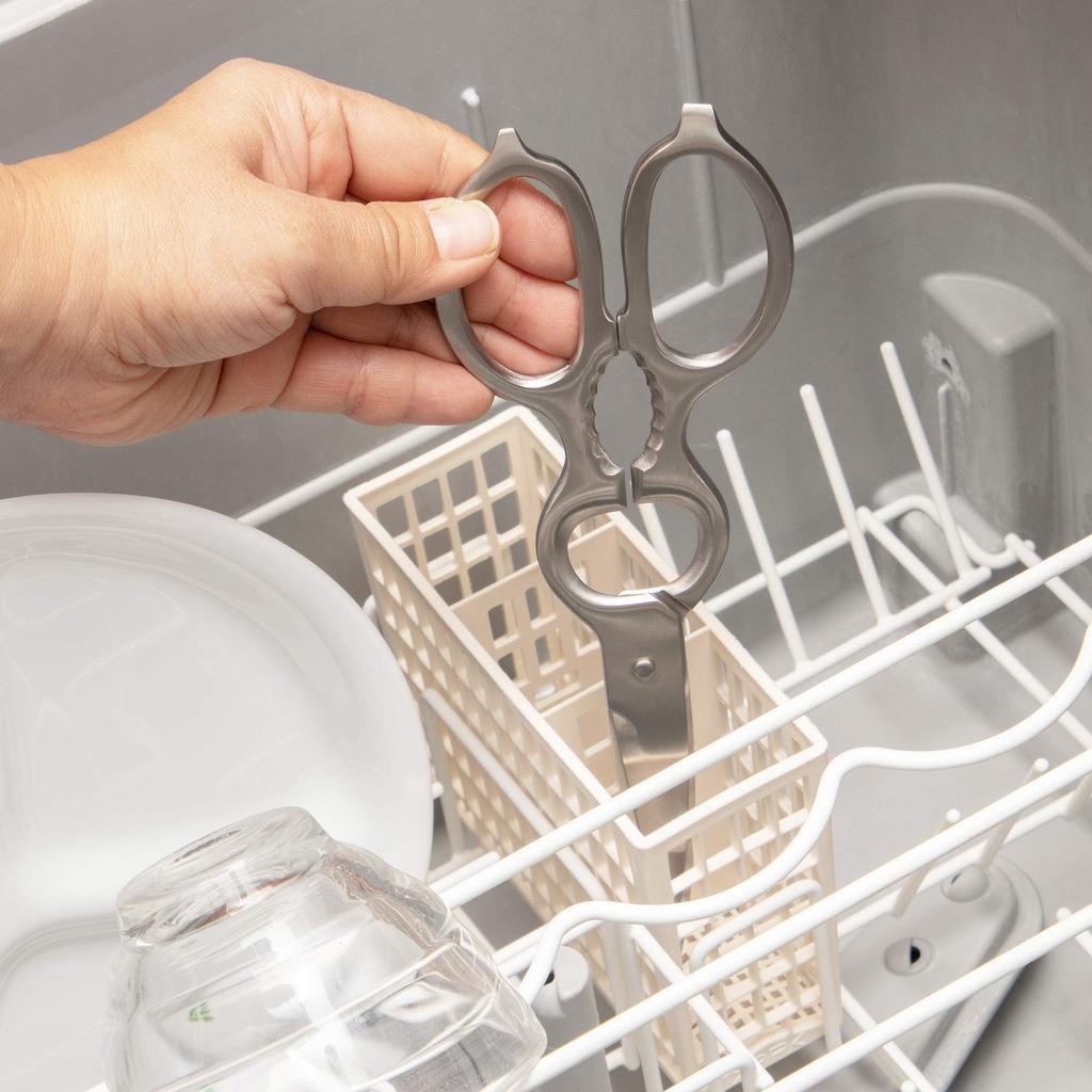 Shimomura Kogyo Safety Kitchen Scissors All Stainless Steel SOK-01