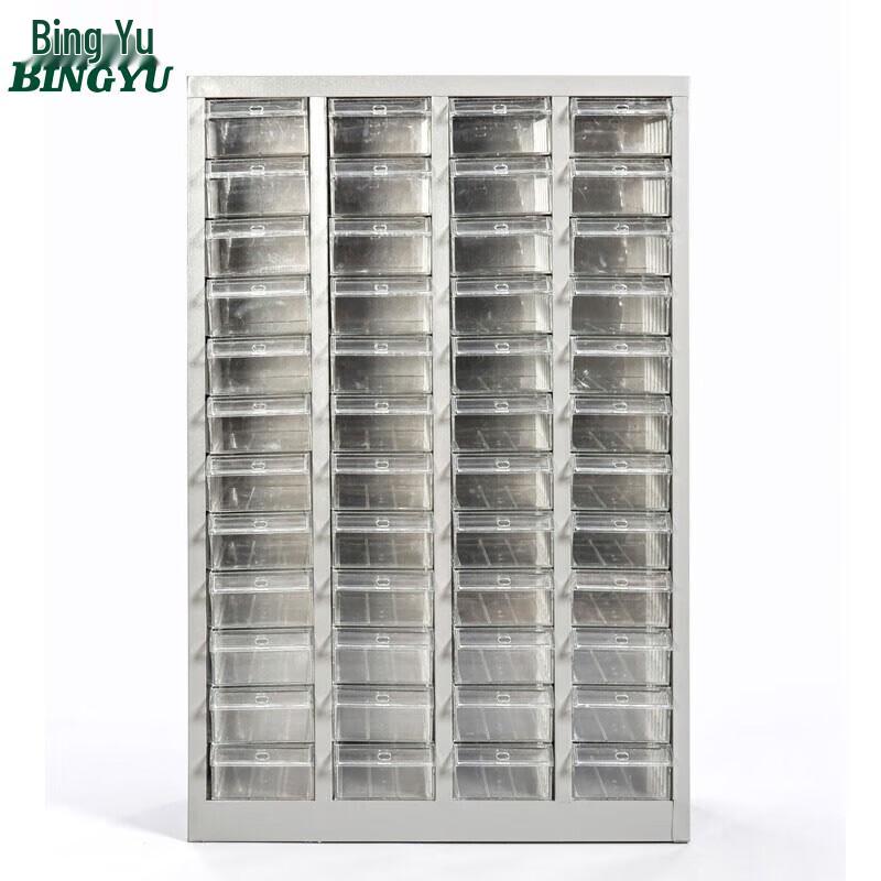 48-Drawer Transparent Parts Storage Cabinet