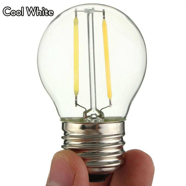 2 шт. 220 В винтажная G45 E27 4 Вт 6 Вт светодиодная нить накаливания глобальный свет ретро Эдисон лампочка холодный/теплый белый