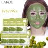 7Pcs Mung Bean Clay Face Mask Peel Off Acne Blackhead Removal Whitening Hydrating Skin Care