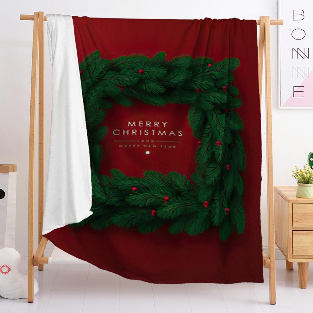 Фланелевое одеяло Одеяло для спальни Европейское и американское одеяло Цифровая печать Рождественское одеяло Спальня
