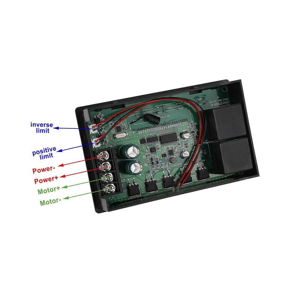 60A PWM Контроллер скорости двигателя постоянного тока с ЖК-дисплеем и дистанционным управлением, регулируемая скорость, таймер и реверсивное вращение js