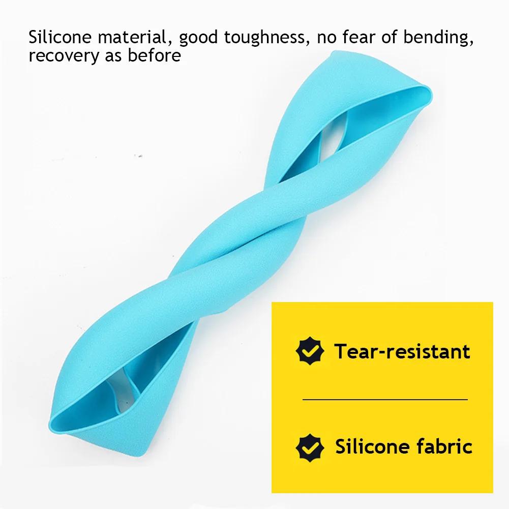 Универсальный автомобильный силиконовый чехол на руль, чехол на ручку автомобиля, защитный чехол с текстурой, внутренние чехлы на руль