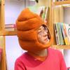 Creative Cute Shit Shape Plush Hat Stuffed Toy Funny Fake Poop Full Headgear