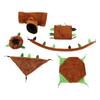 6pcs Hanging Hamster Hammock Warm Small Animal Bed Set for Hamster Rat Guinea Pig Sugar Glider