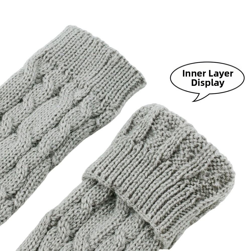 Twists Decorative Pattern Arm Warmers Knitted Arm Sleeve Gloves Casual Wear Lolita Gloves Outdoor