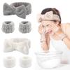 ZeniMart Hair Face Washing Hair Cute For Face Water Absorbent Wrist For Face Hair Quick 6 Piece Set Band, Band, Wristband, Washing, Wristband, Band,