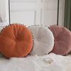 Solid Color Tassel Round Cushion for Sofa or Bay Window